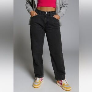 ROCKIES | Vintage Black Denim Barrel Jeans